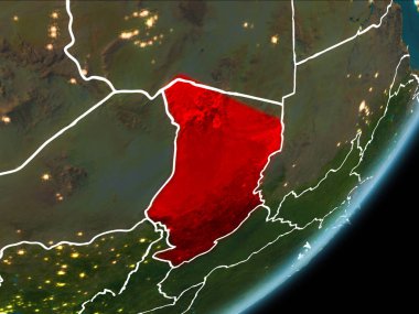 Dünya 'da gece Çad