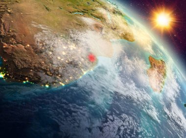 Svaziland yörüngeden Sunrise