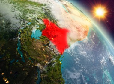 Sunrise yörüngeden Kenya