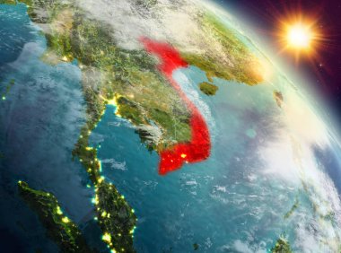 Sunrise yörüngeden Vietnam