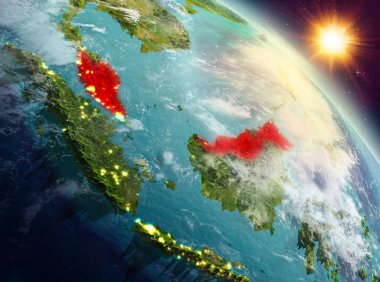 Sunrise yörüngeden Malezya