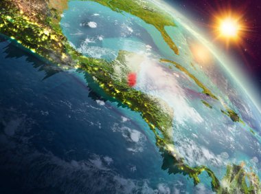 Sunrise yörüngeden Belize