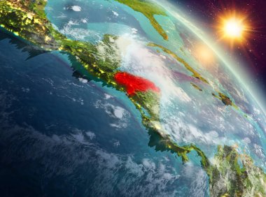 Sunrise yörüngeden Honduras