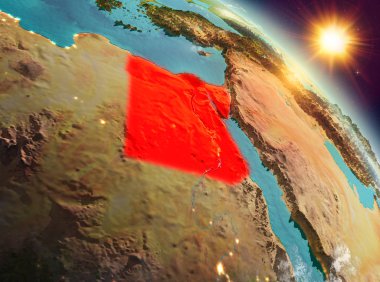 Sunrise yörüngeden Mısır