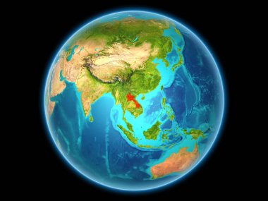 Dünya gezegenindeki Laos