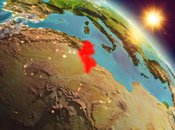 Sunrise yörüngeden Tunus