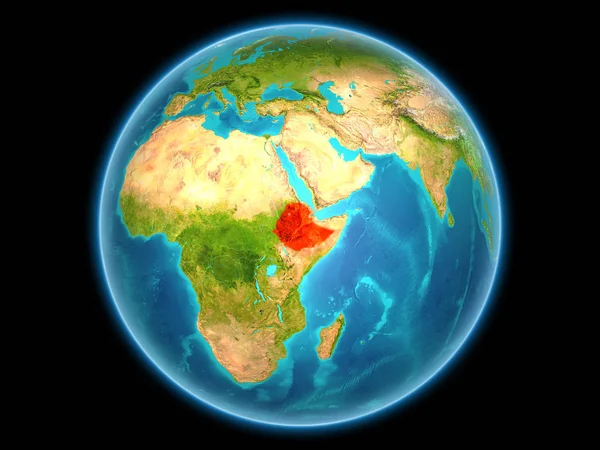 Etiópia no planeta Terra — Fotografia de Stock