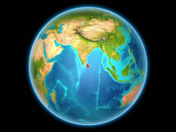 Sri lanka auf dem Planeten Erde — Stockfoto