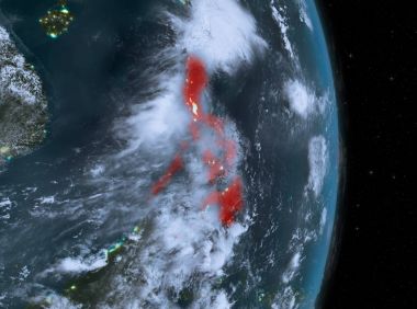 Gece boyunca Filipinler yeryüzünde