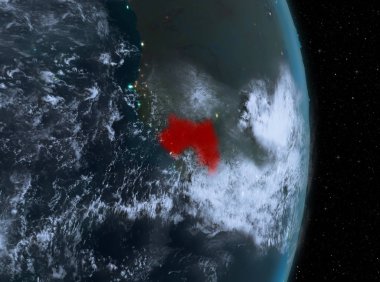 Gece boyunca Gine yeryüzünde