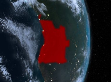 Gece boyunca yeryüzünde Angola