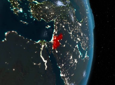 Gece boyunca Jordan dünyadaki