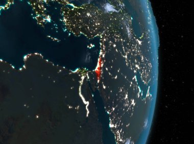 Gece boyunca İsrail dünya üzerindeki