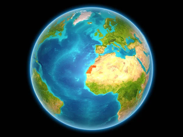 Västsahara på planeten jorden — Stockfoto