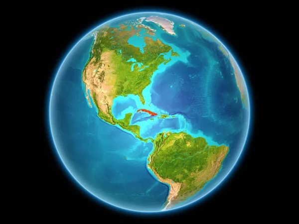 Cuba on planet Earth — Stock Photo, Image