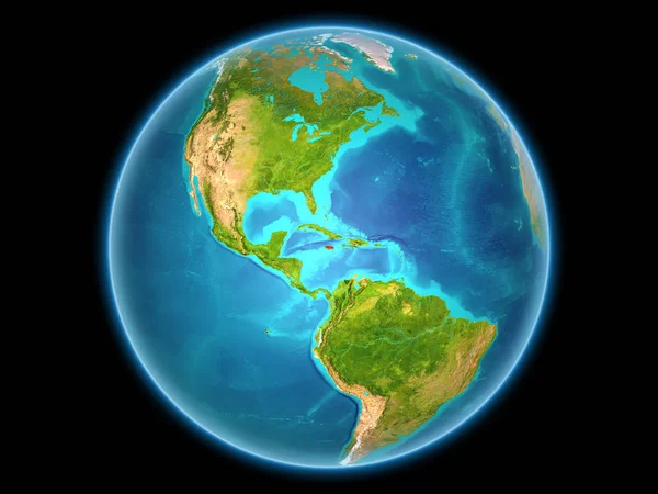 Jamaica on planet Earth — Stock Photo, Image