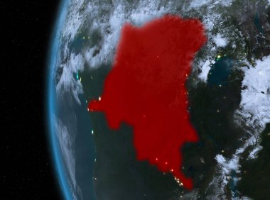 Kırmızı gece Demokratik Kongo Cumhuriyeti
