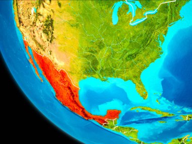 Meksika Dünya uzaydan '