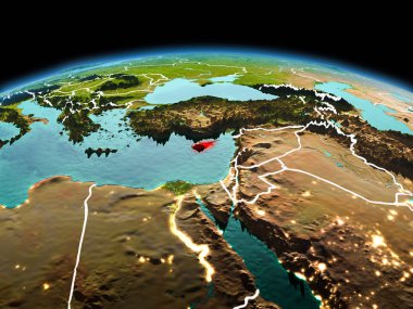 Planet Earth uzayda Kıbrıs