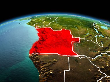 Planet Earth uzayda Angola