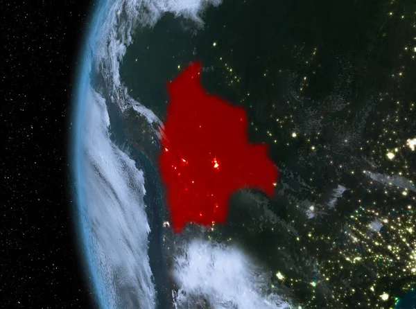 Bolivya'da gece kırmızı