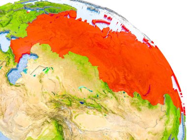 Dünya'nın kırmızı model Rusya'da