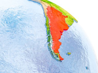 Dünya'nın kırmızı model Arjantin'de