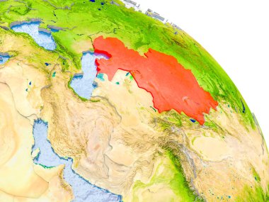 Dünya'nın kırmızı model Kazakistan'da