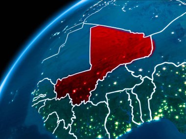 Mali Haritası geceleri