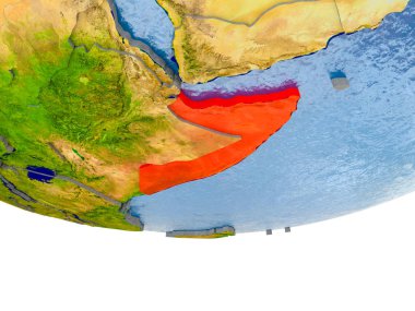 Somali kırmızı Earth modeli
