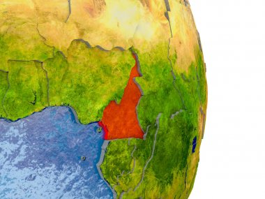 Kamerun gerçekçi dünya üzerinde