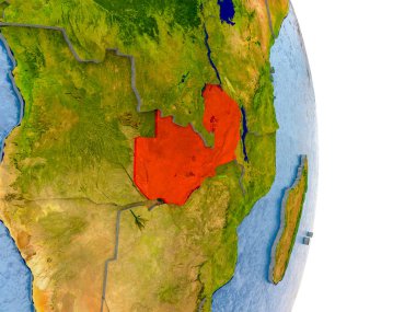 Zambiya gerçekçi dünya üzerinde