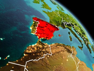 Yörüngeden sabah İspanya