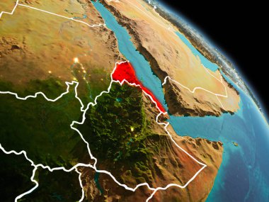 Eritre yörüngeden sabah