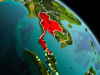 Sabah yörüngeden Tayland