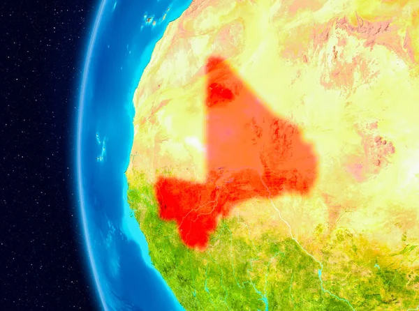 Kırmızı Mali alan görünümünde