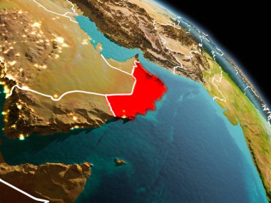 Yörüngeden sabah Umman