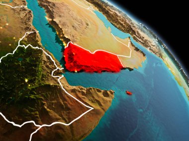 Sabah yörüngeden Yemen'de