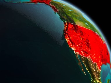 Sabah yörüngeden ABD'de