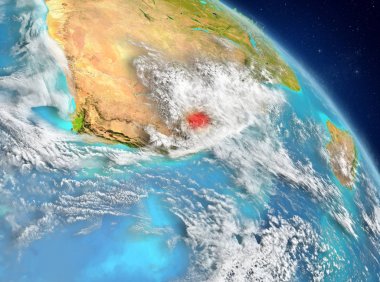 Yörüngeden Lesotho