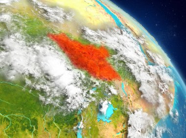 Yörüngeden Güney Sudan