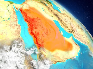 Yörüngeden Suudi Arabistan
