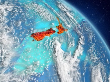 Yeni Zelanda yörüngeden