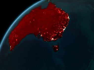 Gece boyunca Avustralya