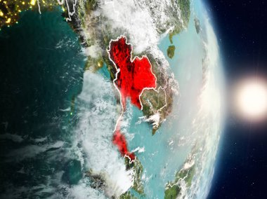 Tayland gündoğumu sırasında