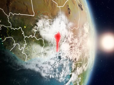 Benin gündoğumu sırasında