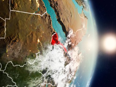 Eritre gündoğumu sırasında