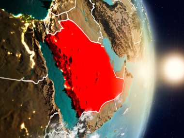 Suudi Arabistan gündoğumu sırasında