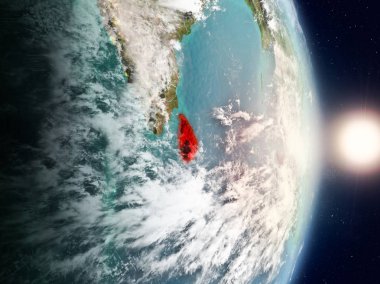 Sri Lanka gündoğumu sırasında