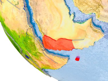 Dünya üzerinde Yemen